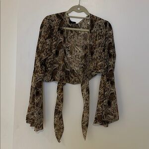 Snake skin top